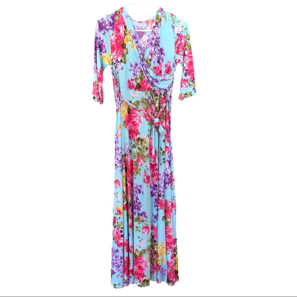 Pinkblush Light Blue Floral Dress